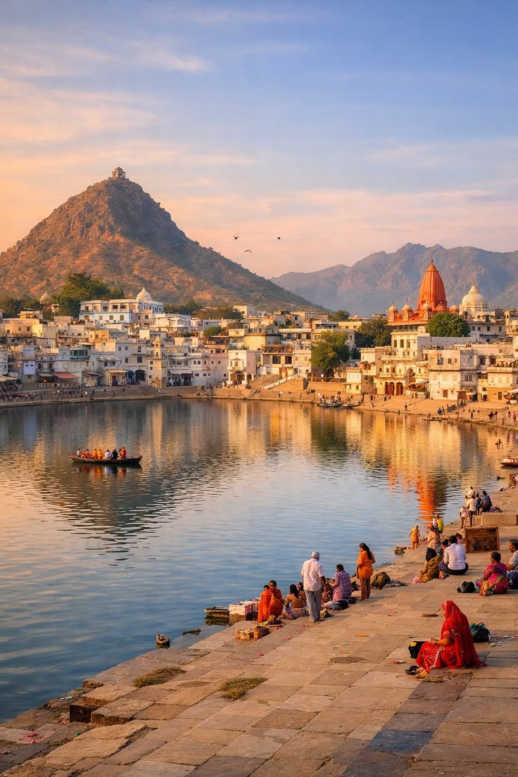 Places to Visit in Rajasthan - Pushkar Sacred Lake & Ghats in Pushkar